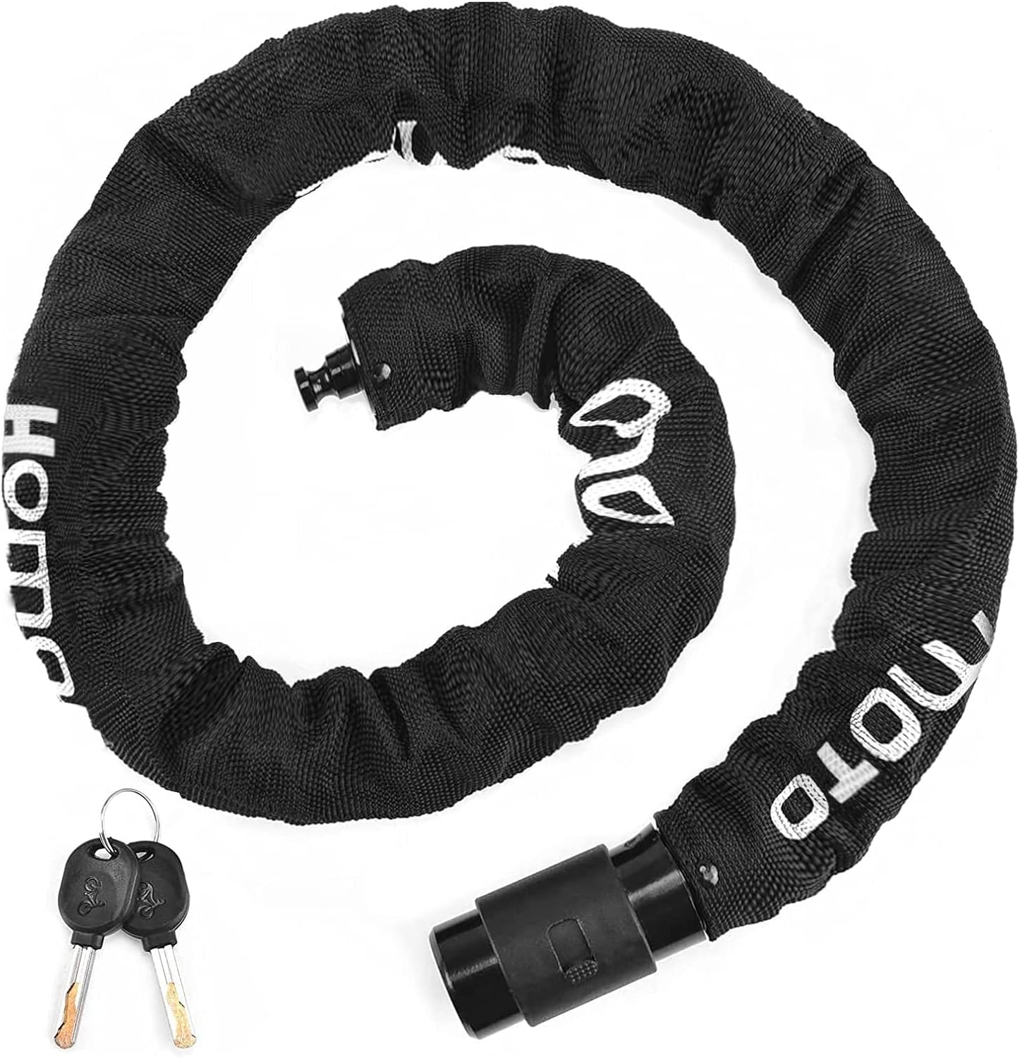 High security bicycle lock with U-shaped metal body, black finish, silver locking mechanism, bright LED light indicator, suitable for outdoor use in urban environment